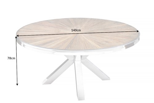 Jedálenský stôl IDAIA Dekorhome - PRIEMER: 140 cm