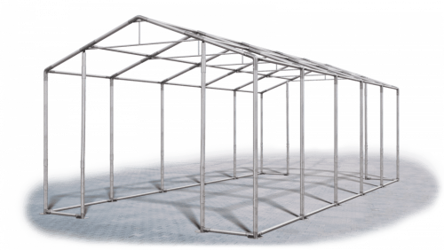 Garážový stan 6x10x3,5m střecha PVC 560g/m2 boky PVC 500g/m2 konstrukce ZIMA