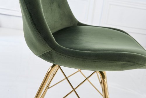 Jedálenská stolička 2  ks IKAROS Dekorhome - BAREVNÁ VARIANTA: Zelená