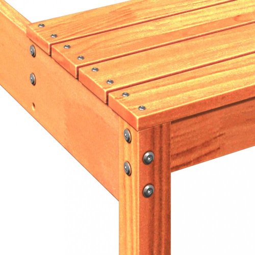Piknikový stůl voskově hnědý 110x134x75 cm masivní borové dřevo