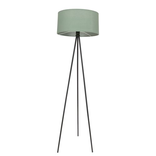 Stojaca lampa SHANTI čierna 1x40W E27 mätové tienidlo