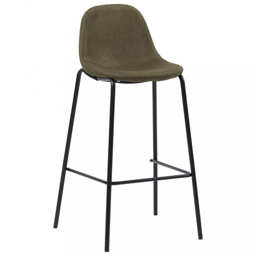 Barový set 5ks textil / černá Dekorhome