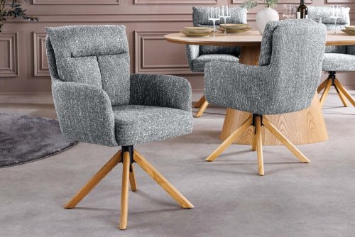 Otočné jedálenské kreslo 2 ks GYES Dekorhome