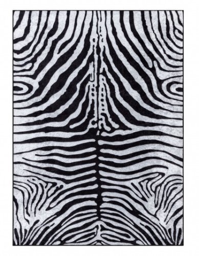 Kusový koberec Miro 51331.803 Zebra black / white 80x150 cm
