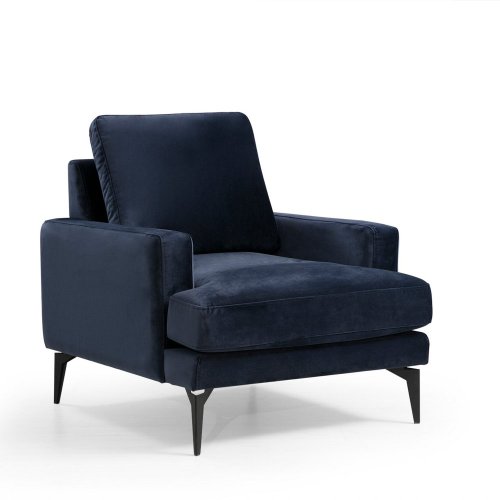 Kreslo ušiak Papira Armchair - Navy Blue