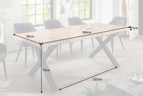 Jedálenský stôl HYMEN Dekorhome - ROZMER: 180x90x76 cm