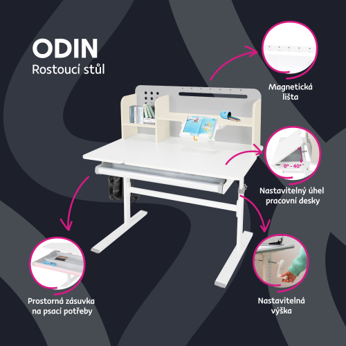 Rostoucí dětský stůl ODIN