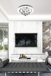 Stropné svietidlo Apeti Korfu LED chróm 4000K