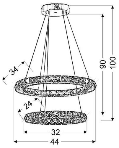 Závěsná lampa LORDS LED RGB
