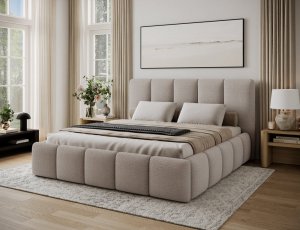 Posteľ Edvige + Drevený rám 140x200