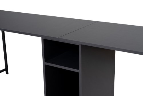 Psací stůl Twin Study Desk - Anthracite, Black