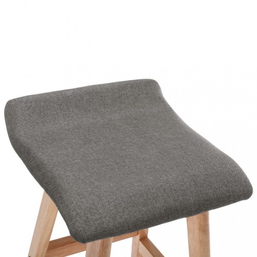 Barová židle látka / buk Dekorhome - BAREVNÁ VARIANTA: Tmavě šedá