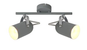 Šedá nástěnná lampa s páskem E14 šedá