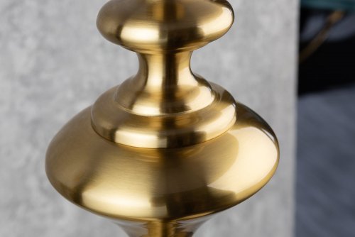 Stojací lampa LUANDA Dekorhome - BAREVNÁ VARIANTA: Černá / zlatá