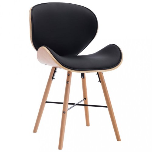 Jedálenská stolička 2 ks ohýbané drevo Dekorhome - BAREVNÁ VARIANTA: Hnedá / krémová