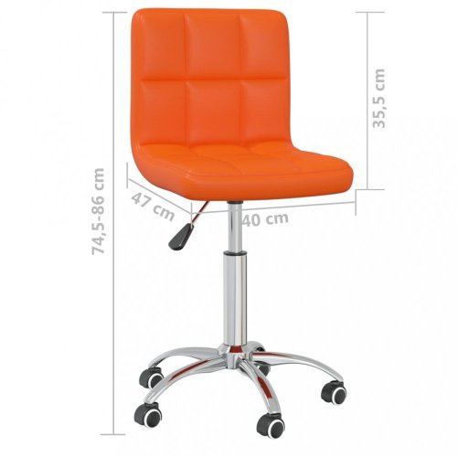 Otočná jídelní židle 2 ks umělá kůže / chrom Dekorhome - BAREVNÁ VARIANTA: Červená