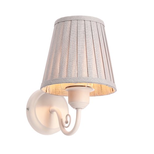 Nástenná lampa FIREZ biela 1x40W E27 sivé tienidlo