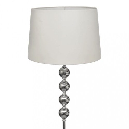 Stojací lampa látka / kov Dekorhome