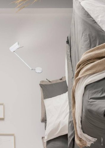 Nástenná lampa matná biela nastaviteľná otočná GU10 40W Milly