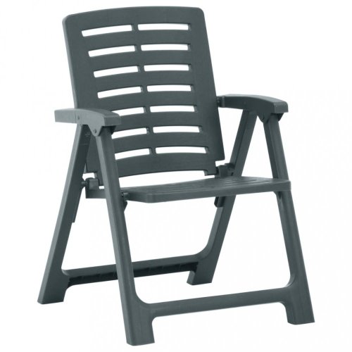 Skládací zahradní židle 4 ks plast Dekorhome - BAREVNÁ VARIANTA: Bílá