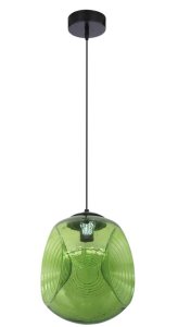 Závěsná stropní lampa Club E27 zelená