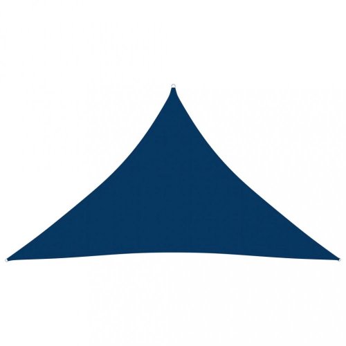 Stínící plachta trojúhelníková 3,5 x 3,5 x 4,9 m oxfordská látka Dekorhome - BAREVNÁ VARIANTA: Modrá