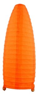 Papírová stolní lampa oranžová Papyrus