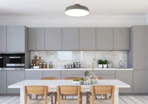 Stropní lampa šedá saténová LED 18W Orlando Ledea