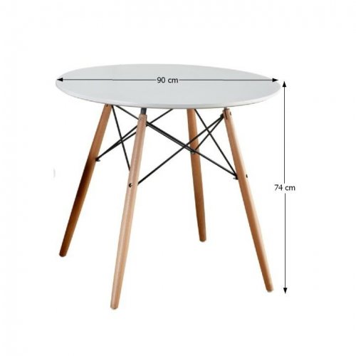 Jedálenský stôl GAMIN NEW - PRIEMER: 90 cm