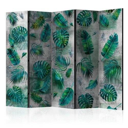 Paraván Modernist Jungle Dekorhome - ROZMER: 225x172 cm (5-dielny)