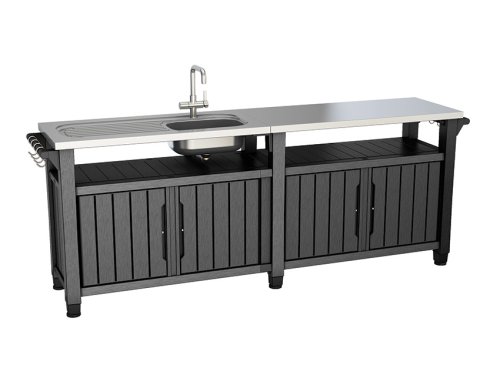 Záhradný stôl / skriňa s drezom UNITY CHEF 415L