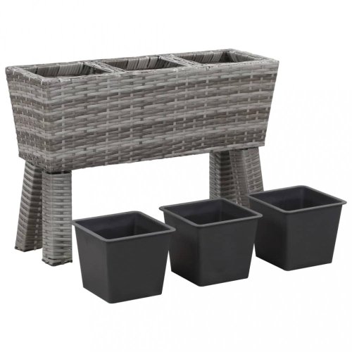 Zahradní truhlík 72x25x50 cm polyratan Dekorhome