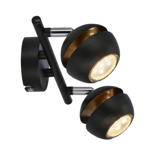 LED pásek Boni 2x3W GU10 černý - POSLEDNÍ KUS