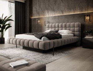 Purpurová posteľ + kovový rám/liquid/nádoba 140x200