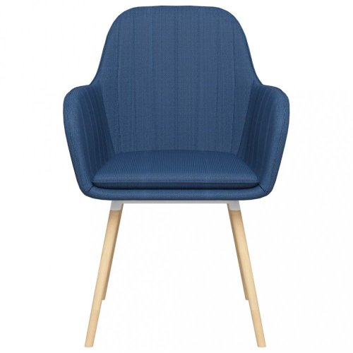Jídelní židle 4 ks látka / bukové dřevo Dekorhome - BAREVNÁ VARIANTA: Modrá