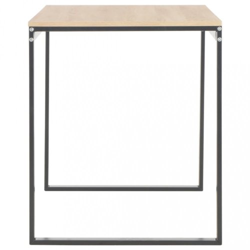 Písací stôl 120x60 cm drevotrieska / oceľ Dekorhome - BAREVNÁ VARIANTA: Čierna / dub