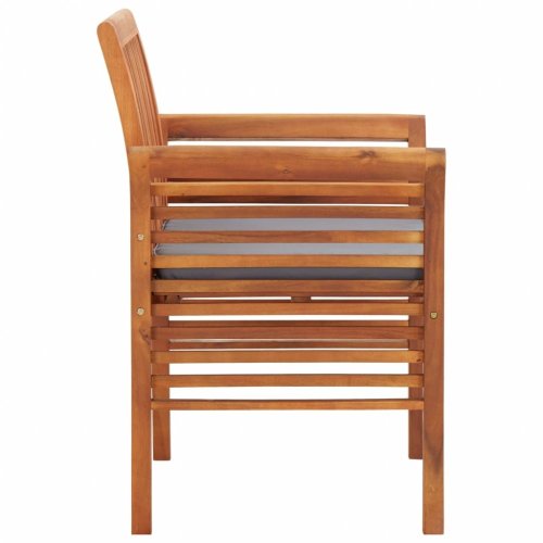 Zahradní jídelní židle 2 ks akáciové dřevo Dekorhome
