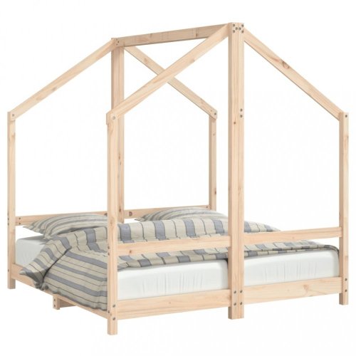 Dvojitá detská domčeková posteľ Dekorhome - ROZMER LÔŽKA: 80 x 160 cm