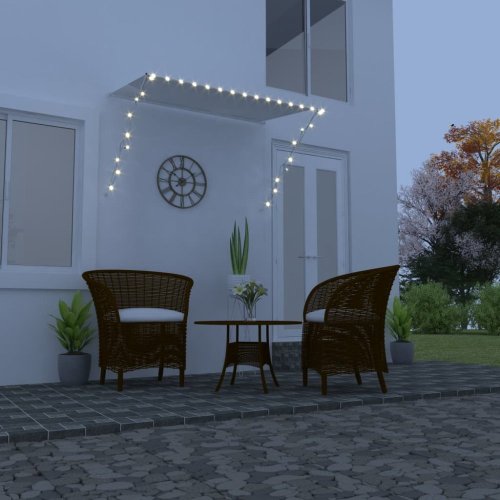 Zatahovací markýza s LED světlem 200x150 cm Dekorhome