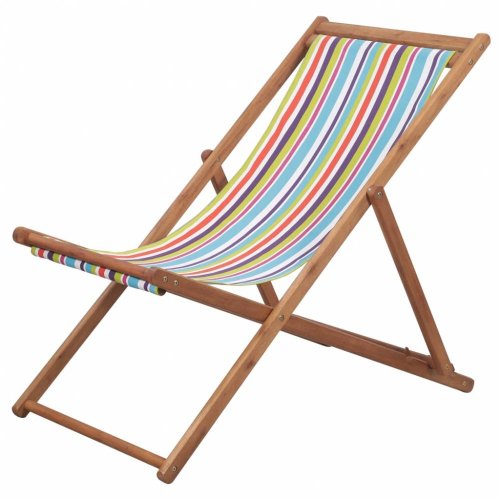 Skladacia plážová stolička látková - BAREVNÁ VARIANTA: Viacfarebné
