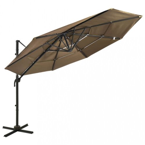 Zahradní slunečník  300 x 300 cm látka / kov Dekorhome