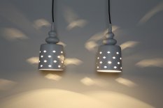 Stropná lampa Hamp E27 biela