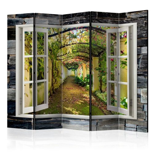 Paraván Secret Garden Dekorhome - ROZMĚR: 225x172 cm (5-dílný)
