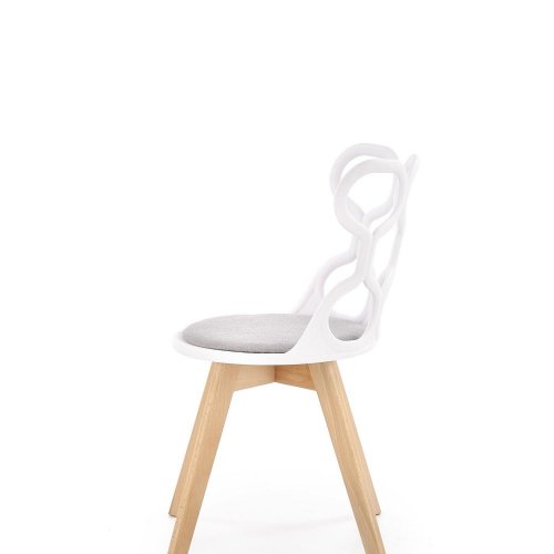 Jídelní židle K308 - BAREVNÁ VARIANTA: Bílá / šedá