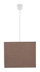 Hnedá štvorcová závesná lampa Basic