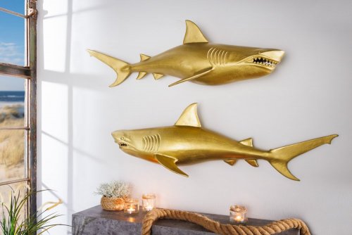 Nástenná dekorácia žralok DAKENTA Dekorhome