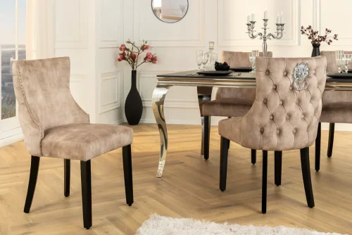 Chesterfield jedálenská stolička 2 ks FRIXON LION Dekorhome