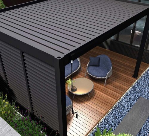 Bioklimatická pergola INTRO NEO 4x3 m volně stojící