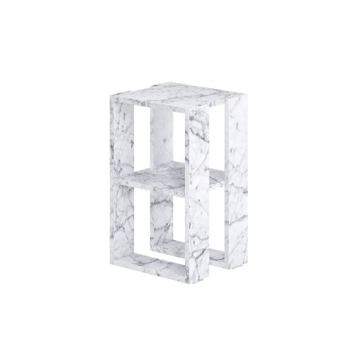 Nočný stolík Lonie - Carrara Marble