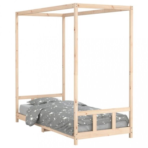 Dětská postel s nebesy Dekorhome - ROZMĚR LŮŽKA: 70 x 140 cm